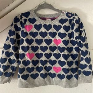 Baby Gap heart sweater 18-24 months
